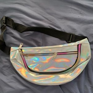 Metallic Silver Fannypack